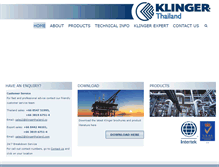 Tablet Screenshot of klingerthailand.com